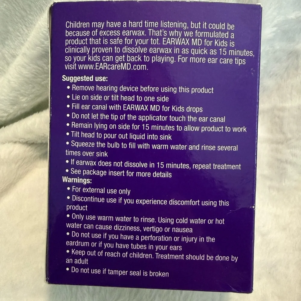 Ear Wax MD for Kids Ear Cleaner